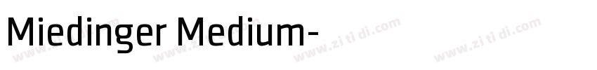 Miedinger Medium字体转换